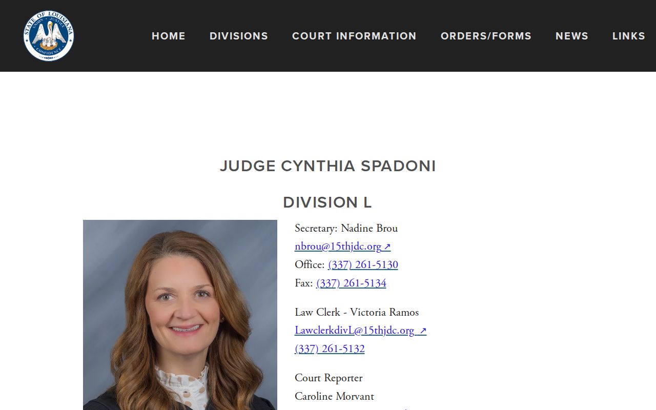 Lafayette Parish civil docket Division L motion calendar rules