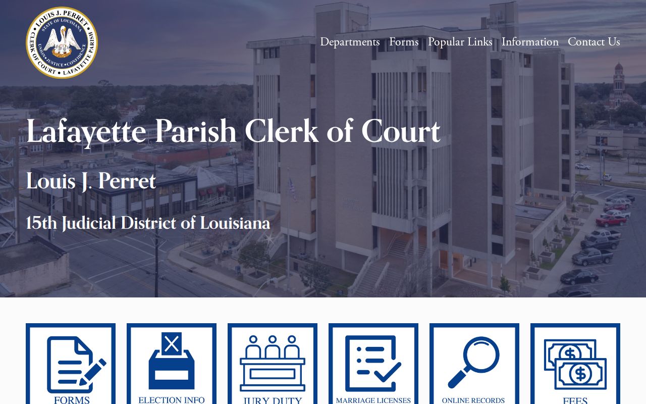 Lafayette Parish court docket Clerk of Court public records access