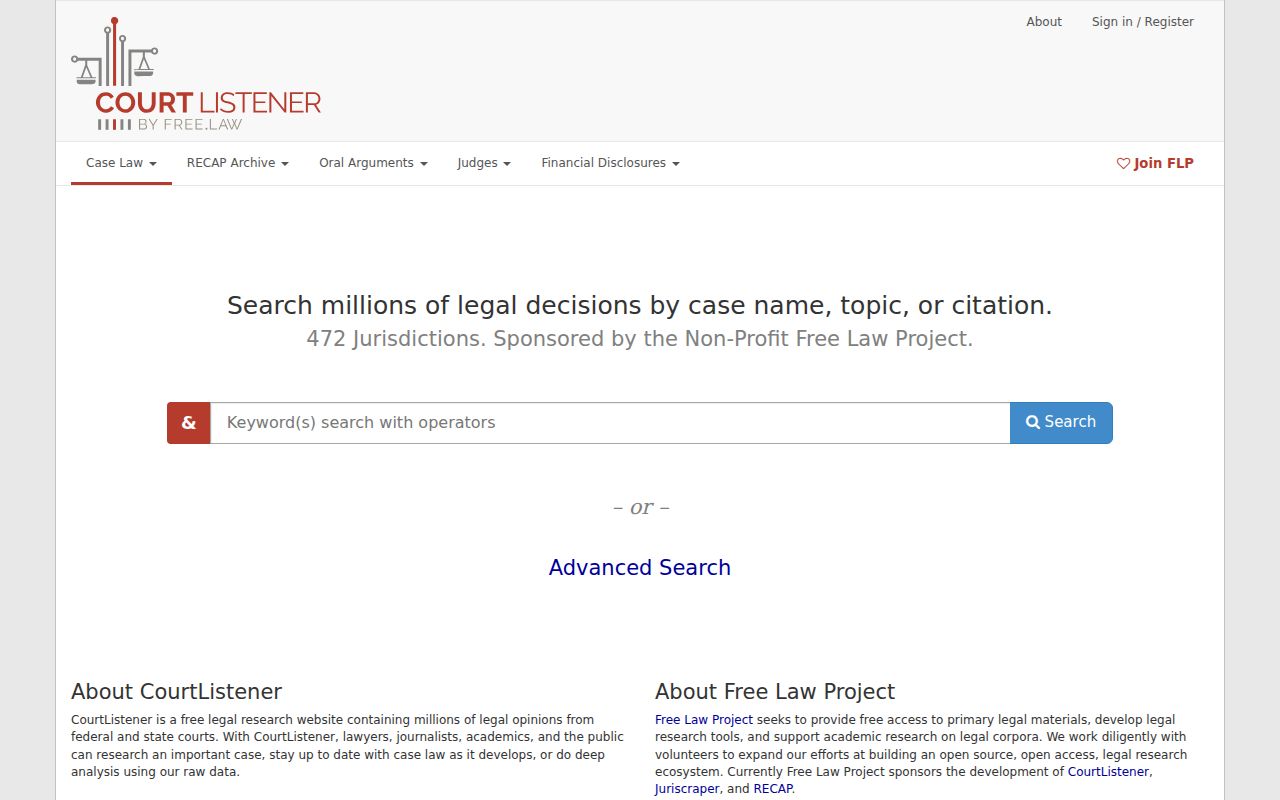 Scott court docket federal RECAP search distinction